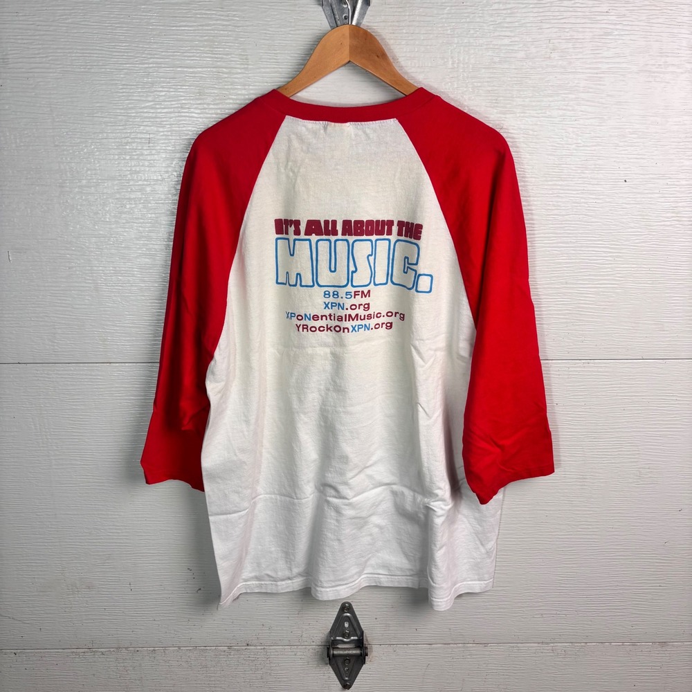 WXPN 88.5 Radio Raglan Shirt XL Philadelphia Music Promo Anvil
